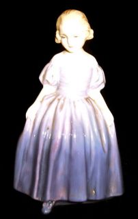 royal doulton marie hn1370 purple dress figurine 