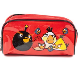 ANGRY BIRDS School Supplies Travel Makeup Gadget PENCIL CASE Boys Bag 