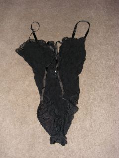 Vintage black gothic lingere size small marilyn monroe betty Page