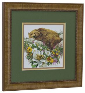 BEV DOOLITTLE WSS Bugged Bear matted framed