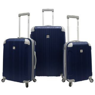 hills country club malibu 3 piece hardside spinner luggage set