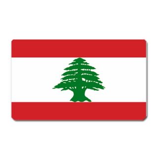 flag of lebanon lebanese beirut large fridge magnet click on image to 