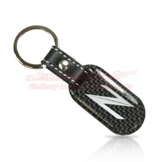 Genuine leather watch band strap and universal nickel plated key ring.