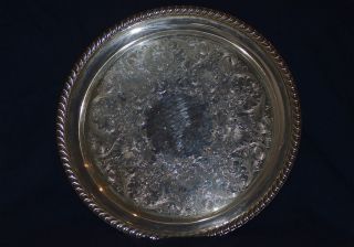 William Rogers Sterling Silver Plated Platter