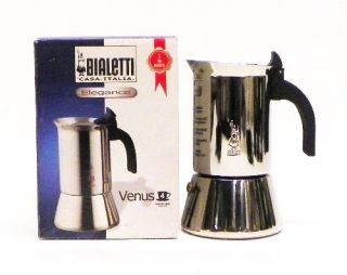 features of bialetti venus stainless steel espresso maker easy to use 