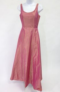 you are bidding on a bianca nero silk iridescent pink evening gown in 
