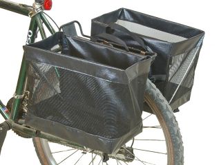    Omaha Bike Grocery Basket Pannier Pair Bicycle Cycling Rear Rack Bag