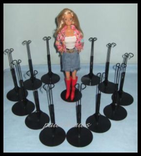 12 Black Kaiser Doll Stands for 11 13 Barbie Fashion Royalty Misaki 
