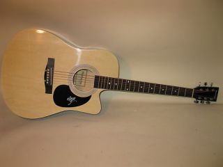 Billy Ray Cyrus Signed Full Size Acoustic Guitar