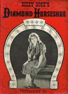 Billy Roses Diamond Horseshoe Souvenir Programme 1942