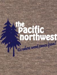Pacific Northwest Funny American Apparel TR456 T Shirt