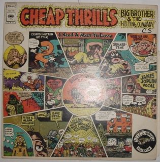 Big Brother and the Holding Company Cheap Thrills Janis Joplin Vinyl 
