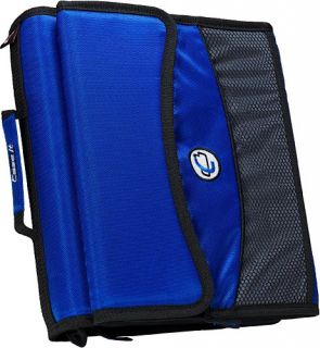   Inch D Ring Zipper Binder with Removable Tab File, Blue, D 900 BLU