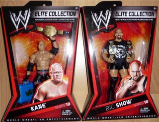 BIG SHOW KANE WWE Mattel Elite Series 10 Lot of 2 Figure World Tag 