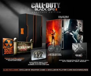 New Call of Duty Black Ops 2 II Hardened Edition Xbox 360 Pre Order 