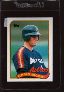 1989 Topps 49 Craig Biggio RC NMMT 327134