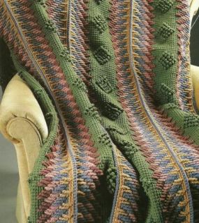Crochet Pattern for Pine Tree Afghan