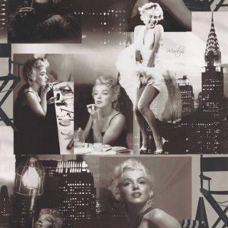Black White 12101209 Marilyn Monroe Wallpaper