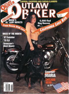 outlaw biker magazine may 1989 this magazine has been read and used 