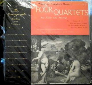 Mozart Birkelund Karecki 4 Quartets for Flute Strings Vanguard