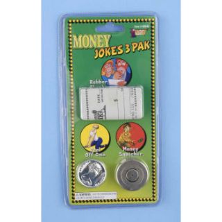 Money Joke Kit Set Prank Dollar Bill Snatcher Rubber Check Coin Magic 