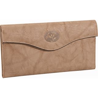 click an image to enlarge buxton heiress organizer clutch taupe