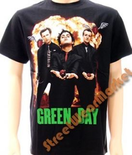 Billie Joe Green Day Alternative Rock Men T shirt Sz XL Black