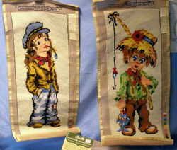 Old Margot France Raggedy Ann Andy Needlepoint