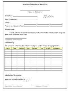 Daycare Childcare Professional Forms Set Msword PDF