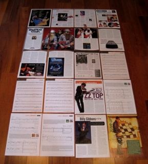 ULTIMATE BILLY GIBBONS RARE CLIPPINGS COLLECTION WOW ZZ Top 