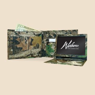   your outdoors ensemble with these great camouflage leather billfolds