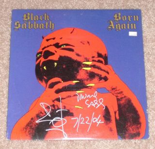 Bill Ward Signed Black Sabbath Born Again Full Album LP