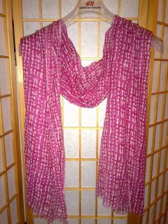 Anthropologie lightweight wool scarf. Pink. By Bindya new york