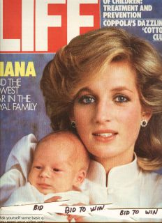 Princess Diana Prince William Harry Life Mag Dec 1984
