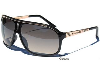 Aviator Retro Oversized Sunglasses Biohazard Sunnnies Black and Gold 