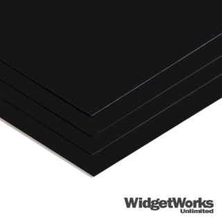 32” Black Styrene 24x24 4 Pcs Bundle Thermoform Plastic Sheets 