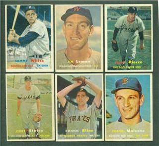 1957 57 topps 50 card lot