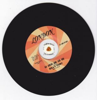 Hear RARE US Promo DJ 45 Billy Fury Go Ahead and Ask Her London 9740 
