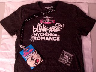 Blink 182 Honda Civic Tour 2011 RARE T Shirt Booklet Lanyard Sticker 