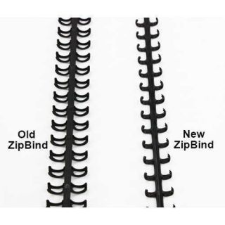 GBC Black 5 16 Zipbind Binding Spines 50pk 15005 