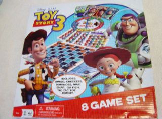 Toy Story 3 8 Game Set Bingo Checkers War Snap New