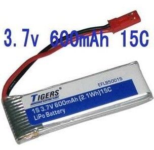 5X Tigers 1S 3 7V 600mAh LiPo Battery Blade 120SR EFLB5001S