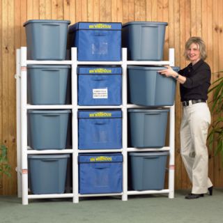 THE Bin Warehouse 12 Tote Storage System BOX Plastic Bins CONTAINER 