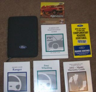 Owners Manual for A 2002 Ford Ranger with Info Video