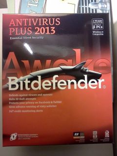 Bitdefender AntiVirus 2013 protects 3PCs for 2 years NEW, anti virus 