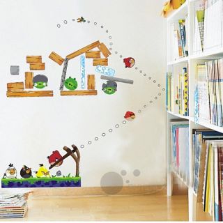 Removable DIY Angry Birds Wall Stickers Art Children Baby Kids Nursery 