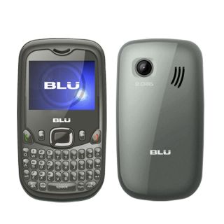 Blu Samba Elite Q210E Gray Unlocked GSM Dual Sim Quadband Keyboard 