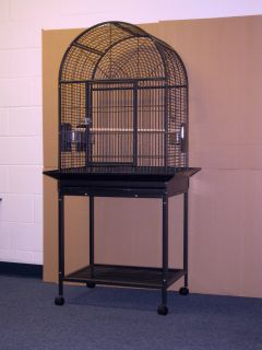 26x20 Parrot Bird Cage Cages Birds Stand Perch WB232K Black Vein 