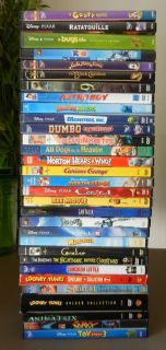 Disney Dreamworks Pixar Blue Sky Don Bluth Chuck Jones Animation DVDs