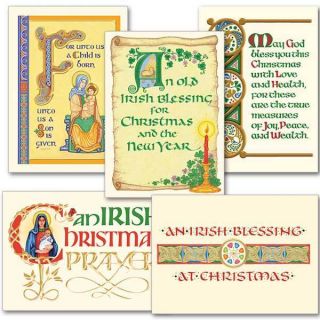 Celtic Christmas Blessings Collection Assorted Irish Christmas Cards 